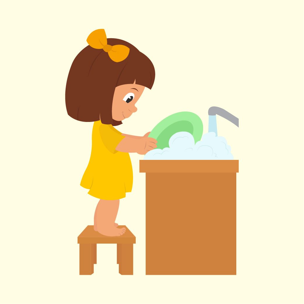 Let’s wash the dishes!